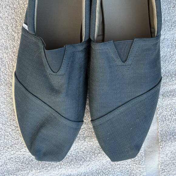 TOMS  WearGood Men's Espadrille Cadet Blue Loafer Flat size M14 pre-owned - Picture 1 of 7